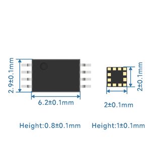 Puce de podomètre 3D G-NiceRF STP101 à sortie d'impulsions pour <span class=keywords><strong>application</strong></span> au poignet - Product Image 2