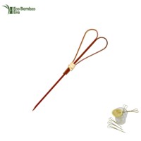 Eco Bamboo Classic Hartvormige Cocktailprikkers voor Bar & Feestgebruik