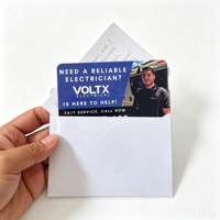 Porte-cartes de visite magnétique découpé sur mesure pour prospectus moyen format DL, publicité sur réfrigérateur, design contemporain