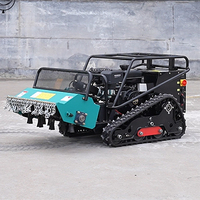Cortadora de Césped Robótica Híbrida Eléctrica Shenghong Industrial Control Crawler de 4 Tiempos y 420 cc con Doble Combustible, 1000 mm, Control Remoto 3-8