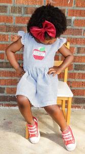 ร้อน<span class=keywords><strong>ขาย</strong></span>พี่น้องจับคู่seersuckerกลับไปที่โรงเรียนสาว<span class=keywords><strong>น้อย</strong></span>สั่นแขนนัวเนียชุดเด็กวัยหัดเดินเด็กjon jon romper - Product Image 6