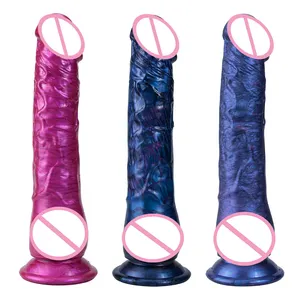 A66 Delightor Double layer liquid silicone gay LES men and women with artificial dildo soft backyard anal plug shaped dog penis