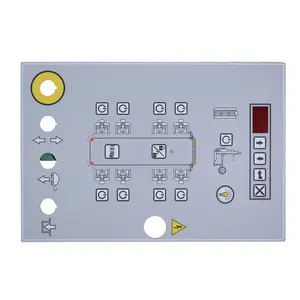 저렴한 가격 OEM 평면 금속 돔 Memrbane 스위치 오버레이 키패드 산업 제어