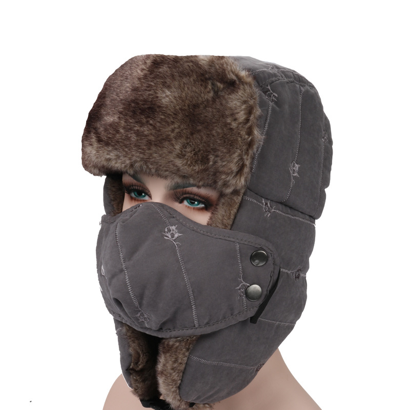thumbnail image 2 of Windproof Warm Faux Fur Trapper Hat With Ear Flaps, Winter 2 of 13