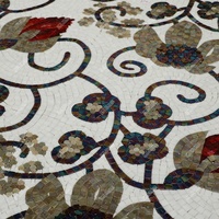Tianshan — fournitures murales en céramique, découpé à la main, motif de fleurs, mosaïque, Art, vente en gros, conception personnalisée