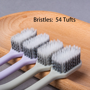 แปรงสีฟันสำหรับผู้ใหญ่ ขนแปรงนุ่ม ไนลอน 18.8 ซม. สำหรับใช้ในบ้าน - Product Image 2