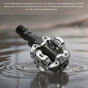 Pedales Sellados de Aluminio Fundido CNC Cr-Mo Compatibles con <span class=keywords><strong>Shimano</strong></span> SPD para Bicicleta de Montaña con <span class=keywords><strong>Calas</strong></span> - Product Image 4