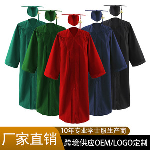 Robe de graduation Jing Zherui tissée unisexe pour adultes, uniforme scolaire avec étiquette et marqueurs pour les cérémonies universitaires et scolaires - Product Image 5