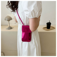Sac à main pour téléphone portable en cuir miniature de haute qualité Étuis Pochette Logo personnalisé Sac à bandoulière en PU pour téléphone Sac à main tendance pour femmes Petit sac à bandoulière