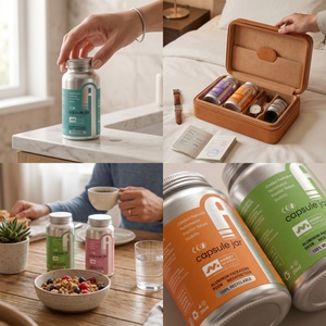 Flacon à pilules en aluminium anti-fuite pour l'emballage de compléments alimentaires, impression personnalisée, approuvé par la FDA pour une utilisation en nutraceutique - Product Image 4