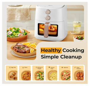 <strong>Air</strong> <strong>Fryer</strong> <strong>Paper</strong> <strong>Liners</strong> 8" Square <strong>Disposable</strong> Heavy Duty Parchment <strong>Paper</strong> for <strong>Air</strong> <strong>Fryer</strong> Basket Oven Use Non Stick - Product Image 3