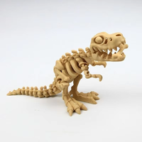 Mainan Dinosaurus Tulang Plastik Cetak 3D Grosir OEM Kustom Tyrannosaurus Rex Skala 1/12 Vendor Unisex