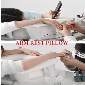 หมอนรองมือรูปตัวยูสำหรับทำเล็บ วัสดุหนัง รุ่นใหม่ - Product Image 3