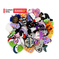 Pedido Mínimo 3000 Piezas, Cuentas de Silicona Ecológicas Personalizadas de Anime, Figura 2D de Doble Cara para Halloween, Juguete con Logotipo Personalizado
