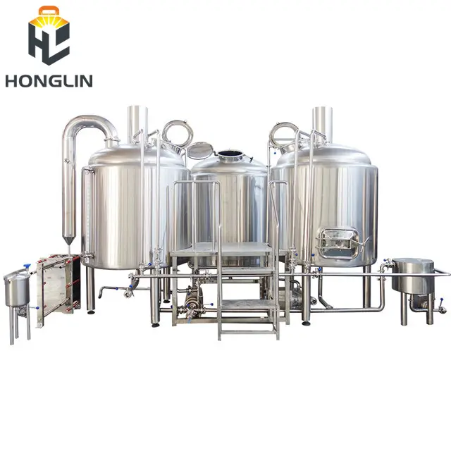 هونغلن 1000L 2000L 3000 لتر 5000 لتر كبيرة/معدات تصنيع البيرة لمصنع البيرة