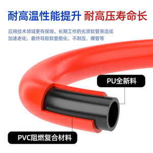 ท่อลม DDE Dade Pneumatics PU ขนาด 6 8 10 12 มม. ทนไฟ ทนความร้อน สำหรับปั๊มลมและคอมเพรสเซอร์ - Product Image 2
