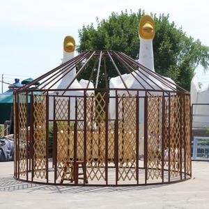 Yourte mongole en PVC de 16 pieds, maison de réunion extérieure étanche avec une bonne isolation, tentes d'hôtels quatre saisons, yoga GER/TENTE - Product Image 6