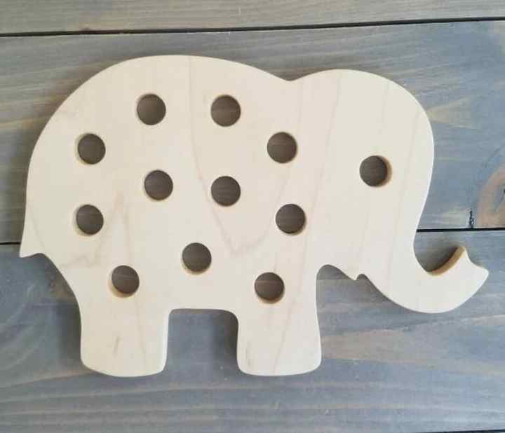 Wooden Lacing Threading Toy - Educational Fun for Kids