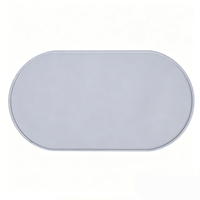 Set de table en silicone couleur unie, isolant thermique anti-brûlure, tapis de table occidental imperméable et résistant à l'huile pour la maison et les mariages