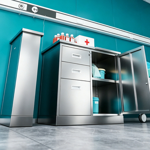 Armoire de rangement de laboratoire hospitalier en acier inoxydable de haute qualité, casier de laboratoire commercial pour fournitures et bancs de test - Product Image 4