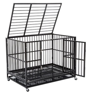 قفص للكلاب متحرك في الأماكن المغلقة والمكشوفة قفص معدني قوي لكلاب كبيرة - Product Image 6