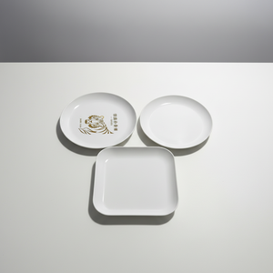 Assiettes carrées classiques en <span class=keywords><strong>plastique</strong></span> durable Gaixie pour les fêtes, les desserts, les salades, les collations et les apéritifs - Product Image 2