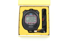 Trois rangées de 100 lignes 1/100 <span class=keywords><strong>secondes</strong></span> 0.01 compteur minuterie <span class=keywords><strong>sport</strong></span> chronomètre souvenirs tour divisé - Product Image 4