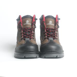 Botas DE SEGURIDAD antideslizantes para trabajo al aire libre, impermeables, para senderismo, de cuero genuino, para trabajo - Product Image 4