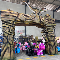 Porte de parc à thème personnalisée en silicone réaliste, animatronique, imperméable, pour la décoration des parcs d'attractions