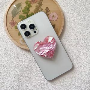 Sang trọng mẹ củ<span class=keywords><strong>a</strong></span> Ngọc Trai bào ngư Vỏ làm bằng tay điện thoại Grip cho pourbaix di động Phụ kiện trái tim điện thoại thông minh chủ - Product Image 6