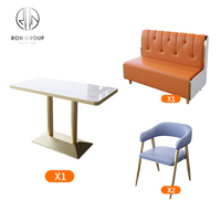 Moderne Café- und Restaurant-Möbel: Marmorstühle mit Tischset, Sofa-Sitzgruppe, Umweltfreundlich und Langlebig