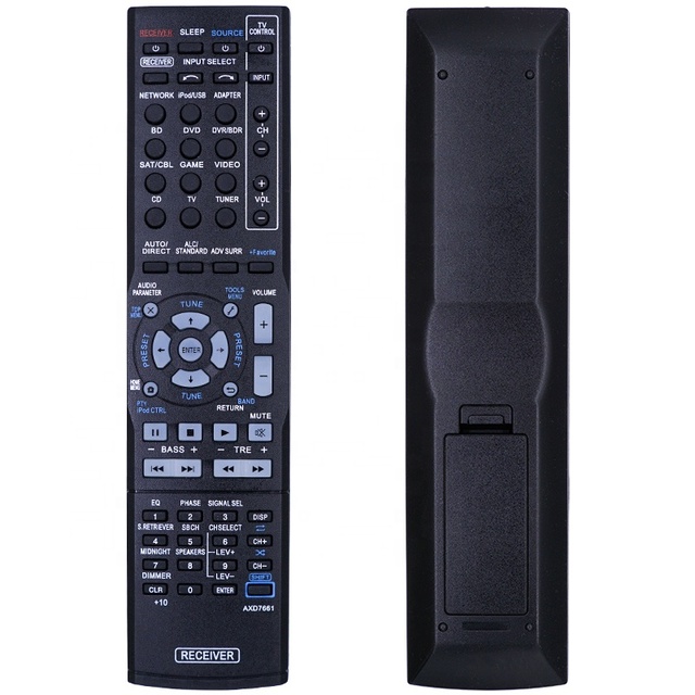 AV Receiver IR Remote Control for Pioneer VSX-330-K VSX-9110TXV-K VSX-520-S AXD7661 With 63 Buttons