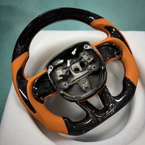 Volant sport en carbone forgé avec LED et surpiqûres, conçu pour les modèles sport <span class=keywords><strong>Dodge</strong></span> <span class=keywords><strong>Challenger</strong></span> SRT <span class=keywords><strong>RT</strong></span> M6 X4 1 Series X3 M2 - Product Image 4