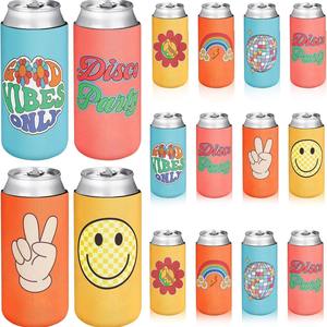 Custom Brand Logo 12OZ 330ML Beer Drink Can <b>Cooler</b> Koozies Sublimation Can <b>Cooler</b> for Advertisement - Product Image 6