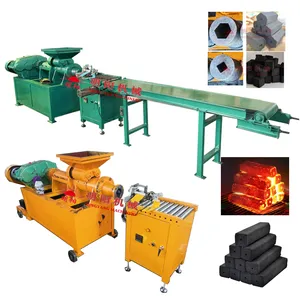 Best Peat Olive Waste Charcoal Automatic Sunflower Husk Briquette Press Make Machine Price Maker