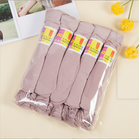Vente en gros de chaussettes courtes en soie sexy en nylon bon marché pour femmes chaussettes d'été en soie cristal invisible de couleur unie anti-crochet