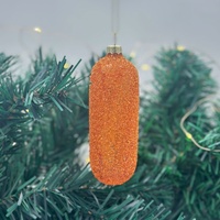 Décorations de Noël en verre pour arbre, figurines et ornements alimentaires modernes, vente en gros