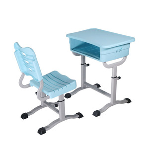Wholesale SONYGE Modern Metal Study <b>Table</b> Chair Set for Primary & Secondary School Students <b>Adjustable</b> Height 1 Year Warranty ST - Product Image 1
