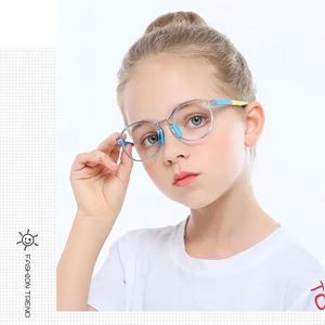 Gafas Ópticas para Niños y Niñas, Modelo 2025, con Logotipo Personalizado, Redondas, TR90, Anti Luz Azul - Product Image 2