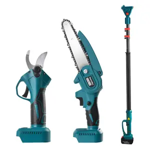 Mulinsen lưỡi dài cánh tay pruner cắt cao chi nhánh Kit dài đạt pruner không dây công cụ điện