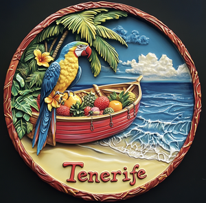 Imanes de Resina Personalizados al por Mayor 2026, Recuerdos Modernos de <span class=keywords><strong>Tenerife</strong></span>, Imanes para Refrigerador con Base de Madera de Tamaño Mediano - Product Image 5