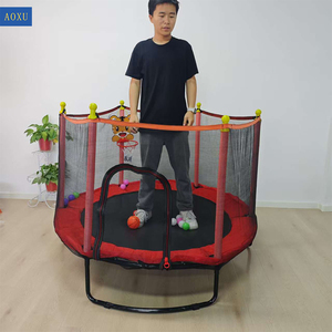 AOXU Venta Directa de Fábrica Hermoso Trampolín Colorido para Niños en Casa con Red de Seguridad Interior Barato Trampolín Multicolor para Niños - Product Image 2