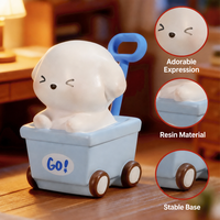 Schattig cartoon resin 3D geprint creatief dierenfiguurtje ornament figuurtjes karakterfiguren speelgoed cadeaus bureau aquarium ornament