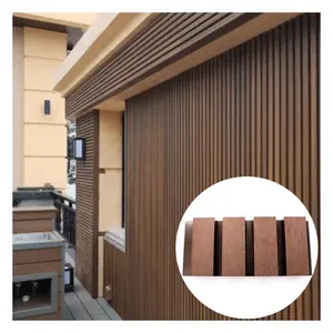 Hot Sale 3D Fluted WPC Cladding Exterior Wall Panel For Decoration