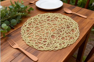مفارش كلاسيكية منسوجة بسعر المصنع مفارش مستديرة تقدم الطعام طاولات طعام مستدامة - Product Image 5