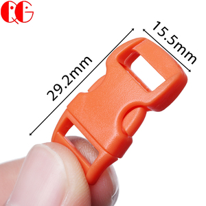 3/8 ''boucle de Bracelet Paracord à libération latérale incurvée petite boucle à dégagement rapide latérale profilée pour Bracelets à bricoler soi-même sangle de collier - Product Image 2