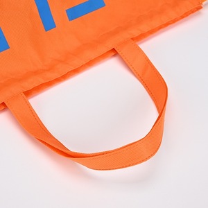 Large Capacity Non-Woven Polypropylene Tote Shopping Bag with Continuous <b>Straps</b> & X-Stitching, Black Reusable Grocery Bag - Product Image 2