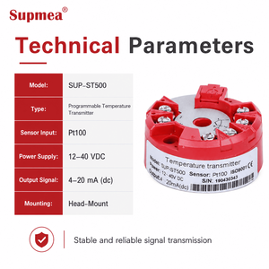Mini capteur de température industriel <span class=keywords><strong>multipoint</strong></span> RS485 Modbus, transmetteur de température haute précision avec compensation de jonction froide - Product Image 3