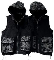6931/FANMAJIALIE Vente directe usine Haut décontracté et tendance, coupe oversize, 100% Coton, avec poche effilochée et accent camouflage, pour le quotidien