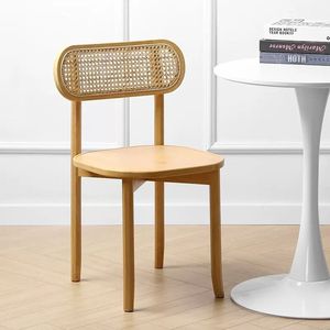 Silla Moderna de Mimbre y Madera <span class=keywords><strong>para</strong></span> Exteriores, Ideal <span class=keywords><strong>para</strong></span> Comedor, Hotel, Villa, Eventos Escolares, <span class=keywords><strong>Fiestas</strong></span>, Restaurante y Banquetes, Suave, Duradera y Ecológica - Product Image 4